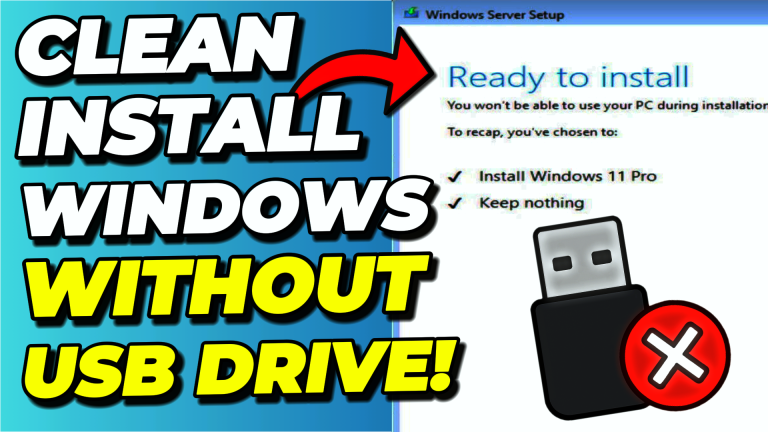 Clean Install without USB Cover Image