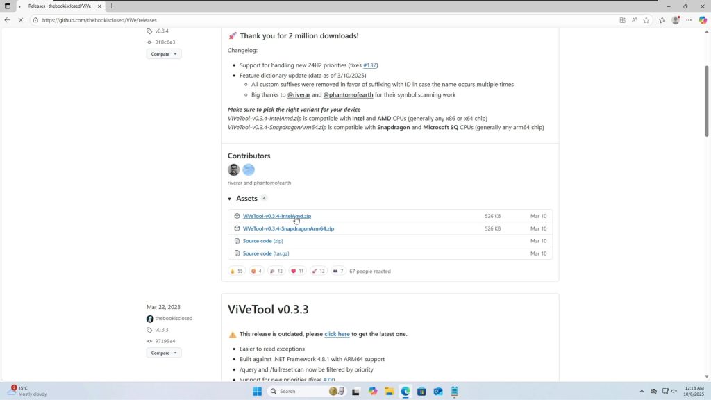 Windows 11 25H2 Official Download: How to Install and Enable New Start Menu 7 ViVeTool GitHub repository where you can download the experimental feature enabler