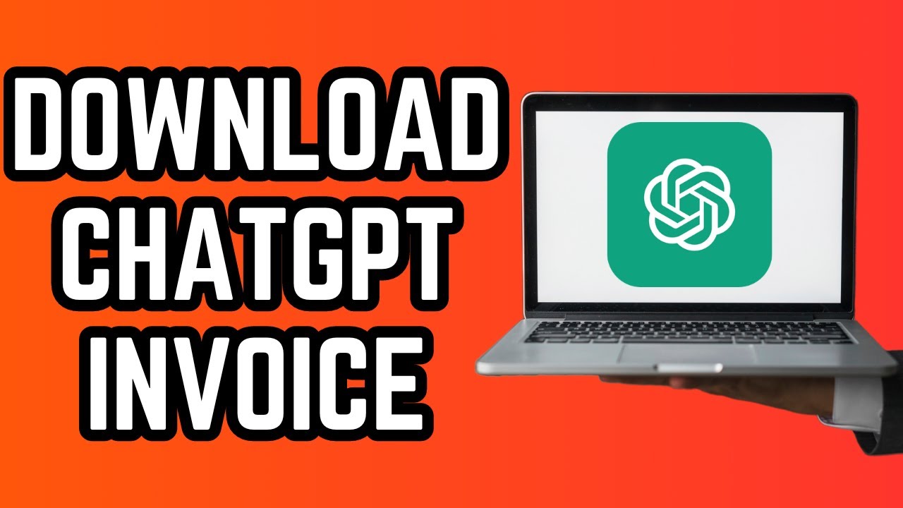 ChatGPT invoice download tutorial showing step-by-step guide for billing and payment records