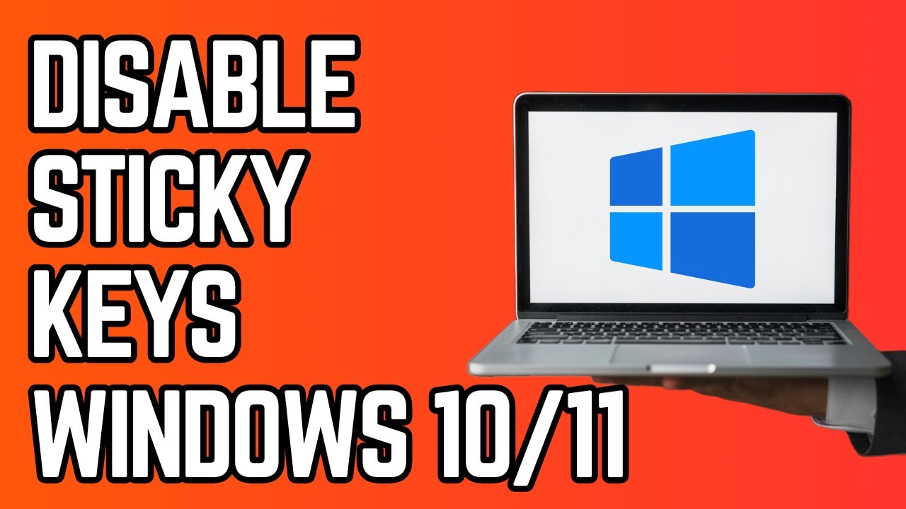 Windows 11 disable Sticky Keys using Registry Editor tutorial guide for accessibility settings modification
