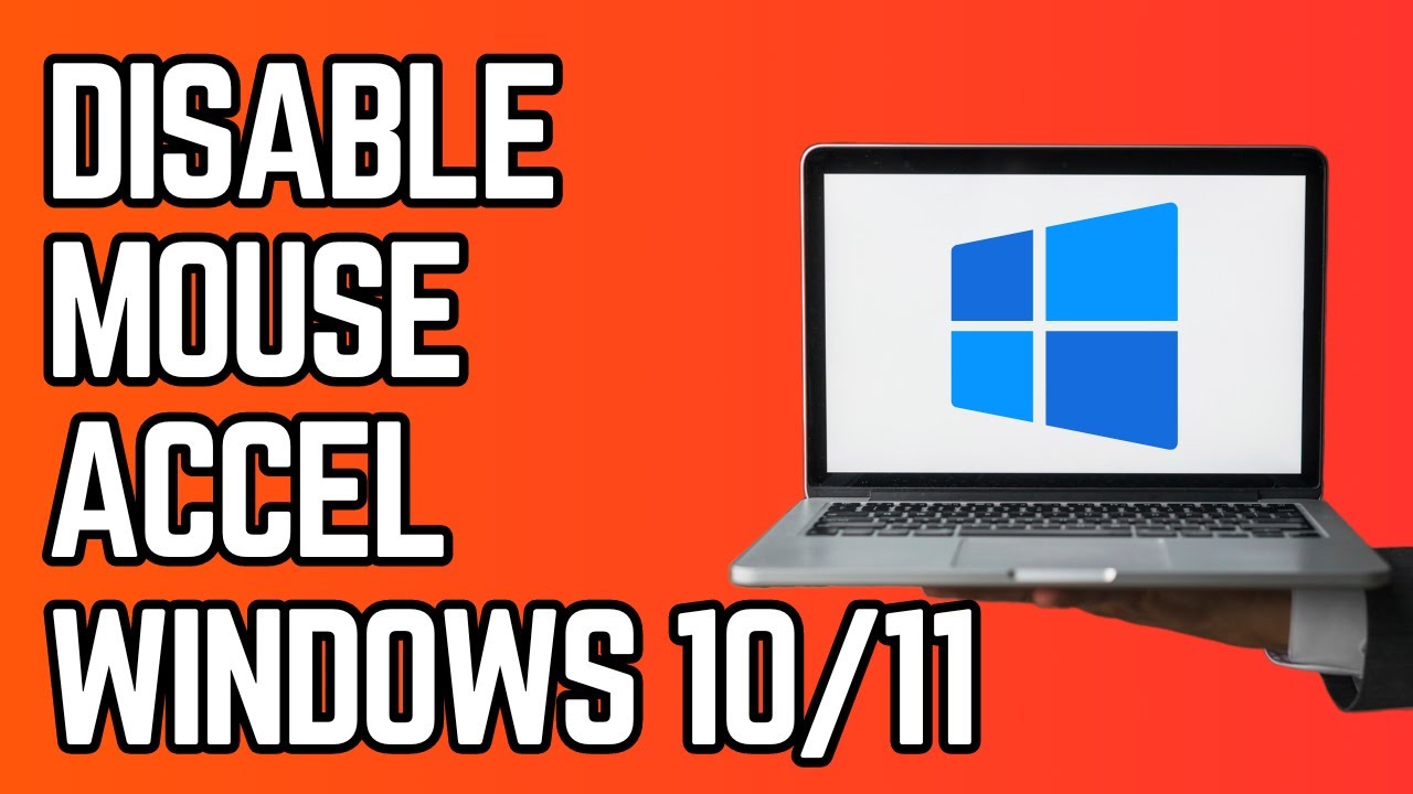 Tutorial for disabling mouse acceleration on Windows 10 and 11 using Registry Editor regedit method