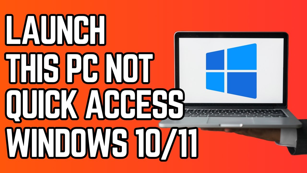 File Explorer registry edit tutorial to set This PC as default launch location instead of Quick Access