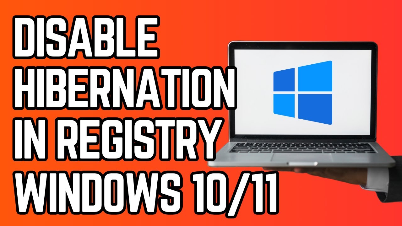 Tutorial on how to disable hibernation on Windows 11 and 10 using the Registry Editor (Regedit)