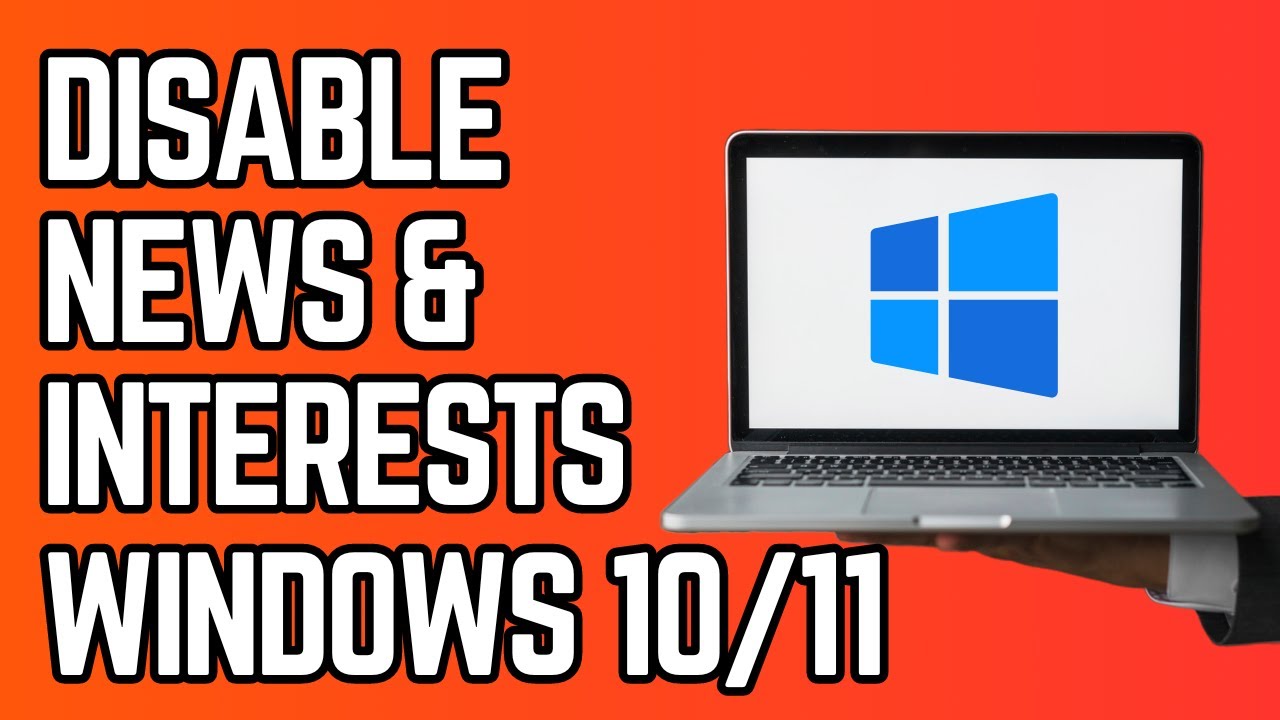 Tutorial showing how to disable News and Interests on Windows 11 using Registry Editor