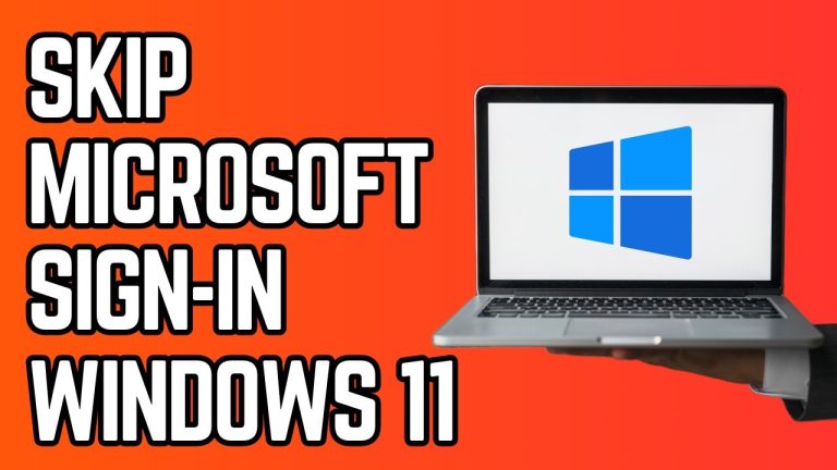 Tutorial showing how to skip Microsoft account sign in during Windows 11 setup and use a local account instead