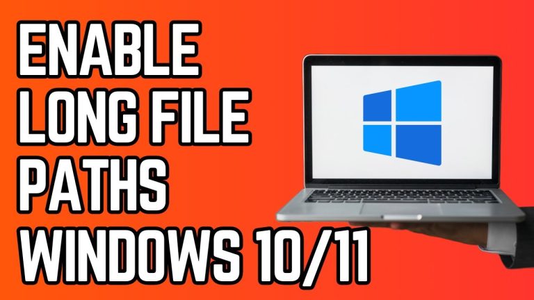 Tutorial on how to enable long file paths in Windows 10 and 11 using Registry Editor