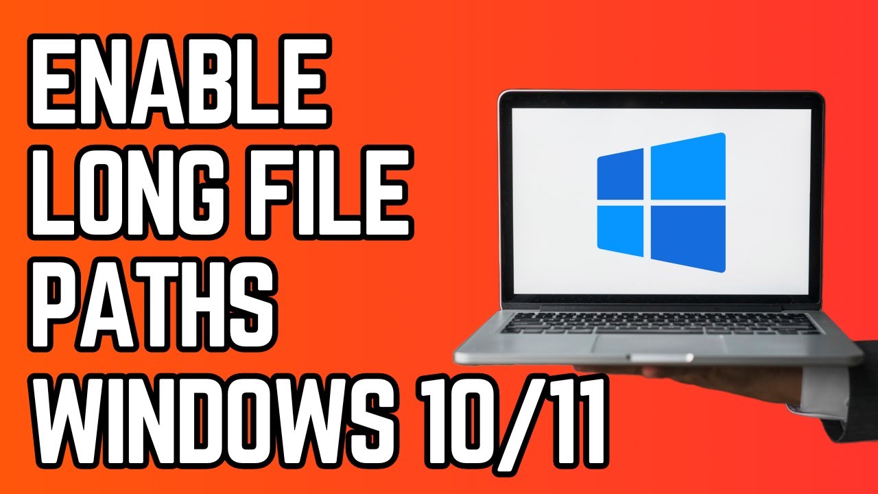 Tutorial on how to enable long file paths in Windows 10 and 11 using Registry Editor