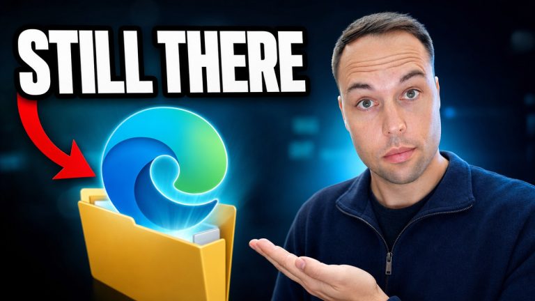 Microsoft Edge still running after uninstall — remove leftover Edge Core files with Winhance
