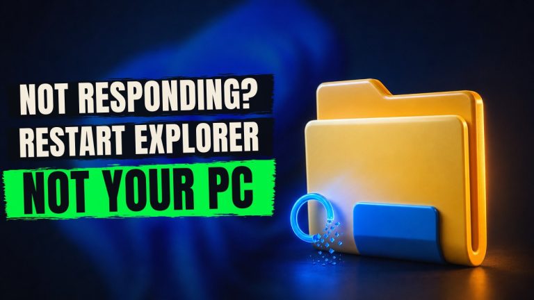 Fix File Explorer not responding or crashing in Windows 11 tutorial, no reinstall needed