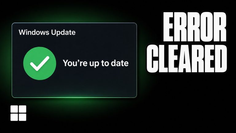 Windows Update panel in Windows 11 showing a green tick and the message You are up to date