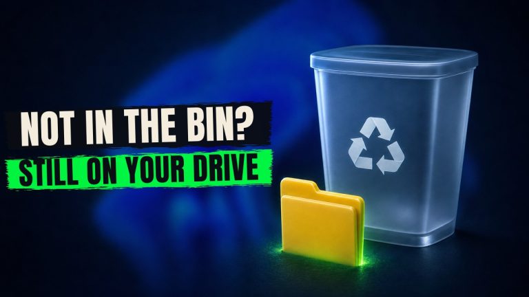 Recover deleted files in Windows 11 tutorial using Microsoft's free Windows File Recovery tool and one winfr command
