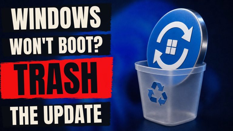 Uninstall a Windows update that broke your PC on Windows 11 and stop it reinstalling tutorial