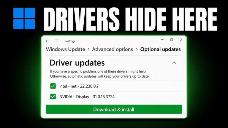 Windows 11 driver update guide explaining why Device Manager reports drivers are already up to date