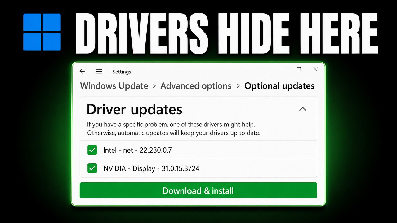 Windows 11 driver update guide explaining why Device Manager reports drivers are already up to date