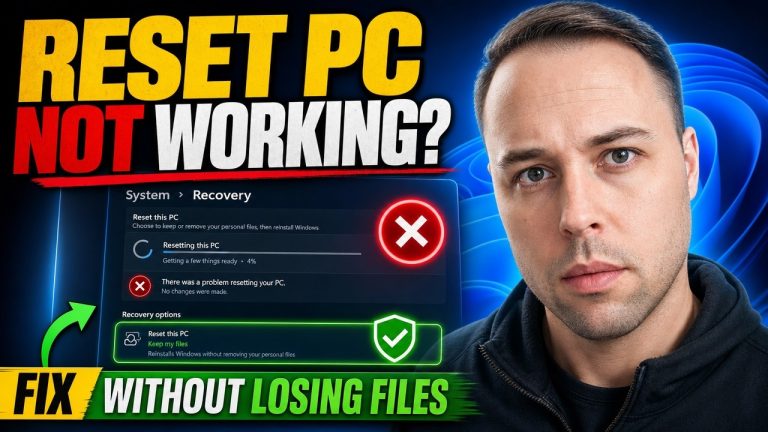 Reset This PC Not Working Windows 11? 7 Fixes, Easiest First